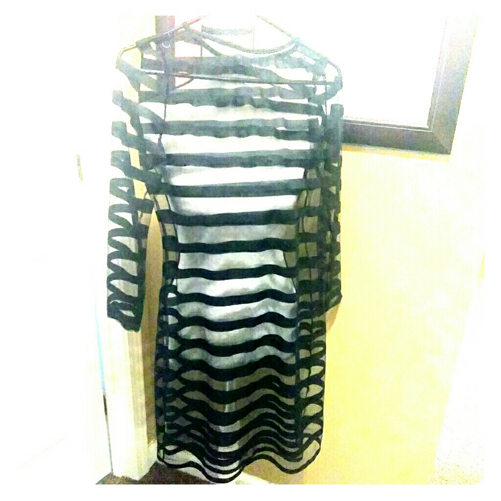 See Thur strip dress